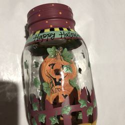 Happy Halloween Candle Holder