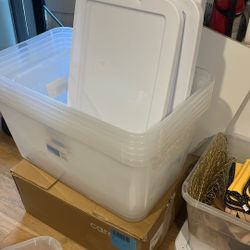 Clear Storage Bins 