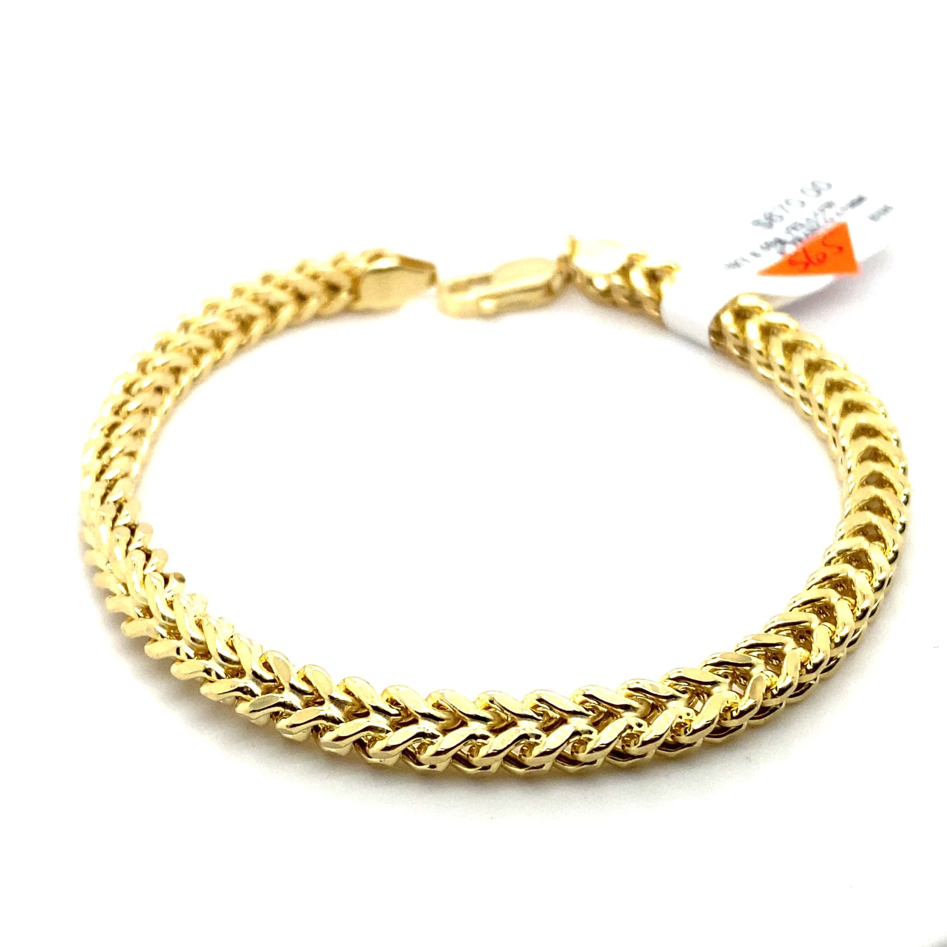 10l Gold Bracelet 8” Franco 4.7mm 8.5grams 145536 1