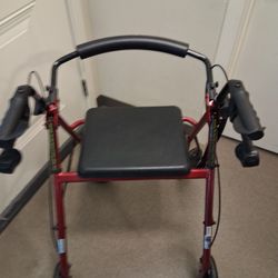 Walker DRIVE 300 Pounds Capacity Lmt. Ruby Red Beuaty Plus Great Brakes 👍 