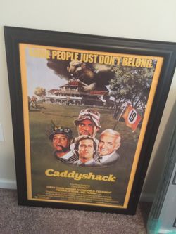 Caddy shack signed Framed Movie Poster. Memorabilia