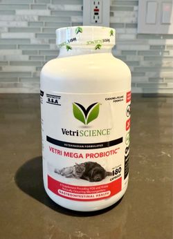 VetriScience Vetri Mega Probiotic for Dogs & Cats 180 Capsules Gastrointestinal