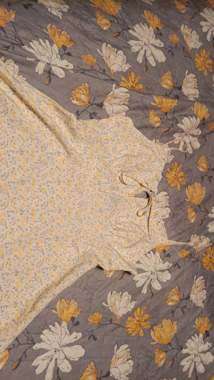 Yellow Floral Sundress (Cider)