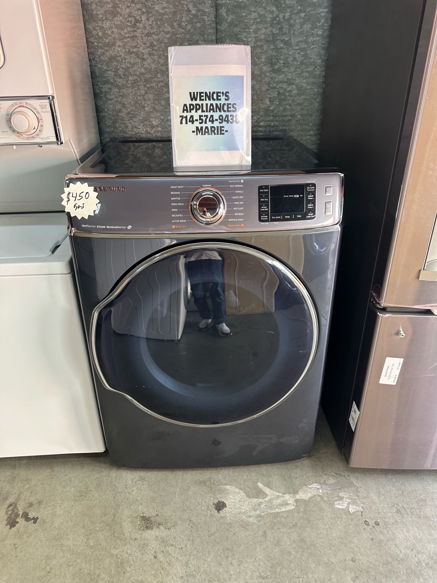 SAMSUNG FRONT LOAD GAS DRYER