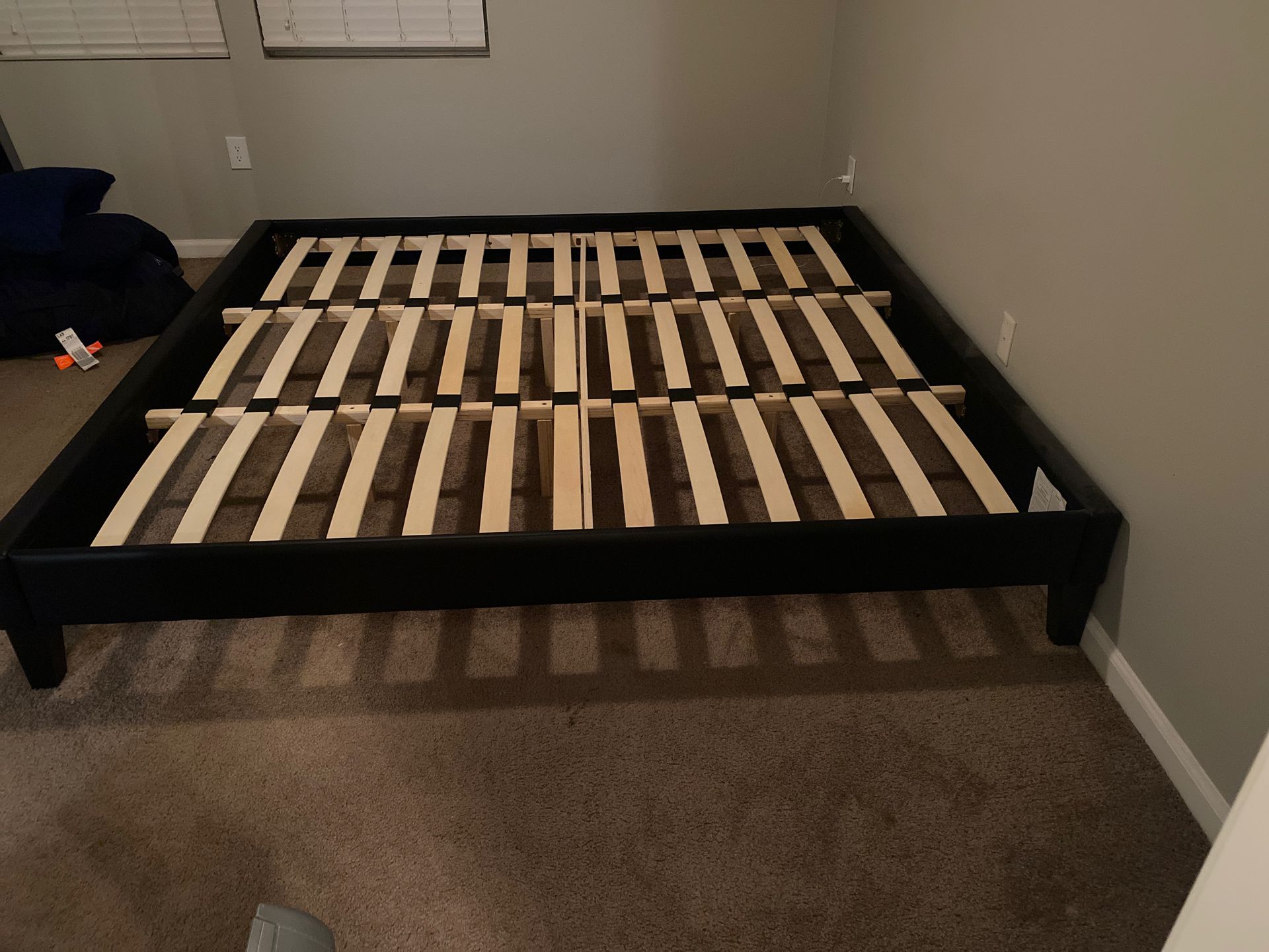 Free King size bed frame.