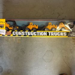 4 Pack Pull Back Construction Trucks BRAND NEW 
