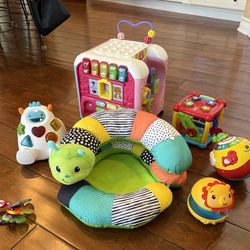 Baby toddler toys/ learning toys/caterpillar chair tummy time