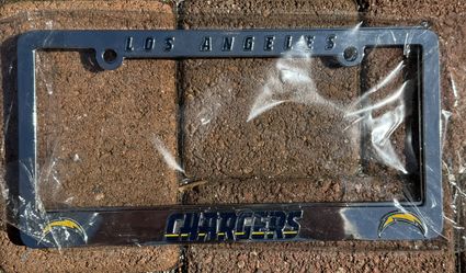La Chargers, Chrome License Plate Frame