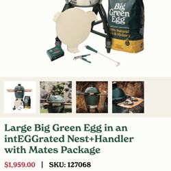 Large Big Green Egg (Brand New)