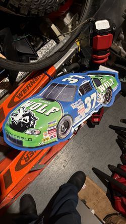 Mark Green #37 The Wolf NASCAR Tin Tacker Metal Sign