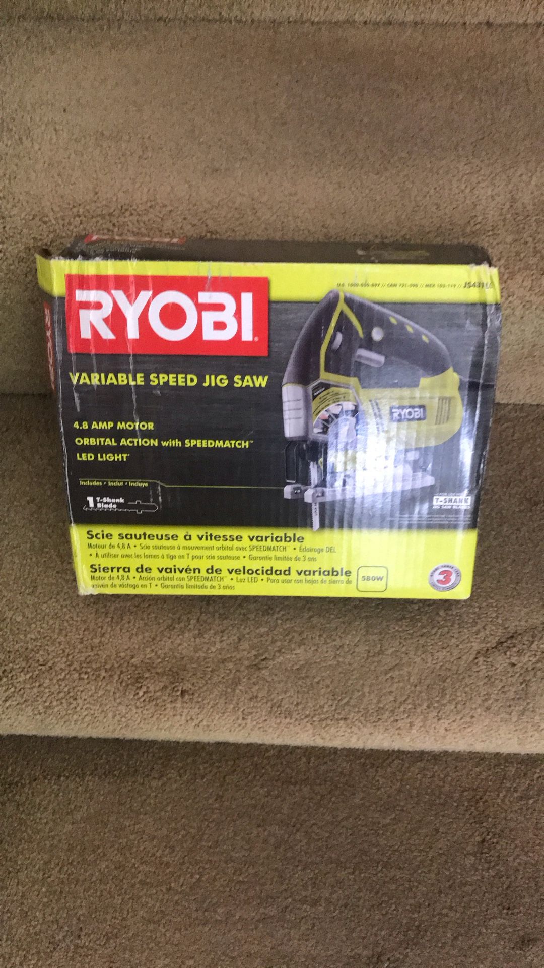 RYOBI VARIABLE SPEED jIG SAW