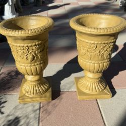New Flower Pots Made Out Of Cement Perfect Gift 