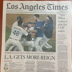 LA DODGERS - World Series - LA Times Original Print 