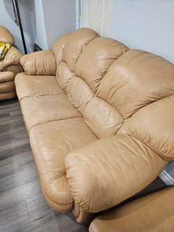 Leather couches