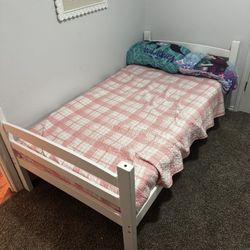 Twin Bed With Mattress Good Condition 