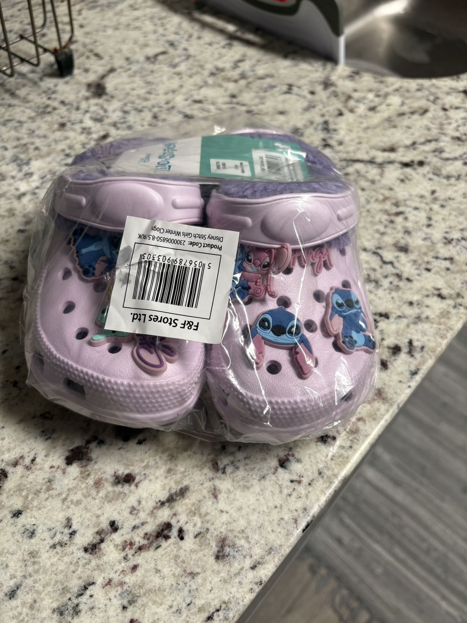 Stitch Fuzzy Shoes