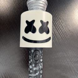 DJ Marshmello Luminous LED Microphone Halloween Costume Music Accessory Light Up