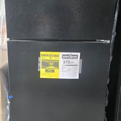 New Amana - 14.4 Cu. Ft. Top-Freezer Refrigerator with Dairy Bin - Black