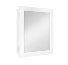 Glacier Bay 15-1/4 in. W x 19-3/8 in. H Rectangular Framed Recessed or Surface-Mount Bathroom Medicine Cabinet with Mirror, White