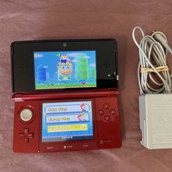 Nintendo 3ds Flame Red Console