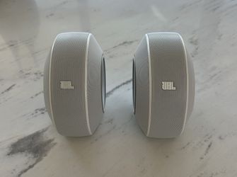 JBL Pebbles Plug and Play Stereo Computer Speaker Silver
