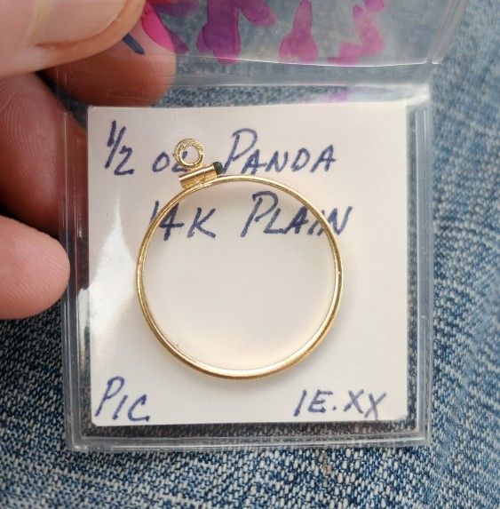 14k Gold Bezel for Half Oz Panda