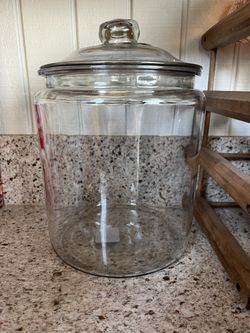 Glass Kitchen Storage Canister With Lid