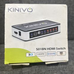 KINIVO 501BN HDMI Switch 3-Port w/ Remote – 1080p HDCP