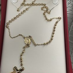 14K Gold Rosary 