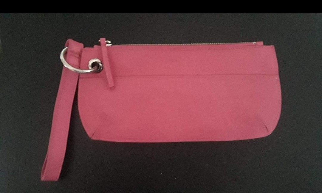 pink leather wristlet $20 FIRM