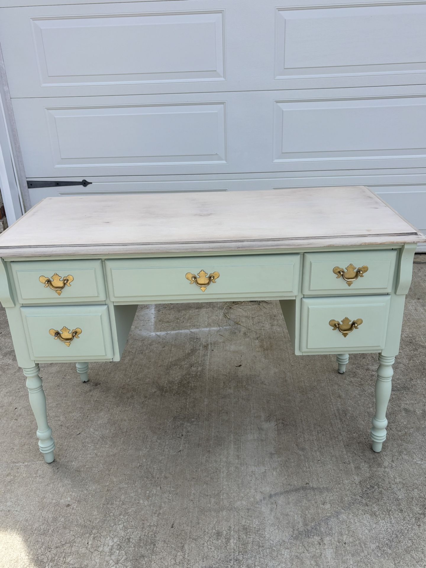 Vintage Maple Wood Desk