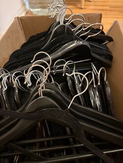 FREE Black Hangers – Wood & Velvet