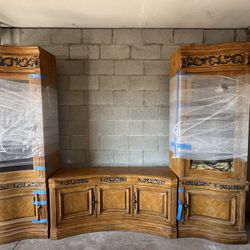 Wood TV Entertainment Center 