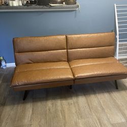 New Faux Brown Futon
