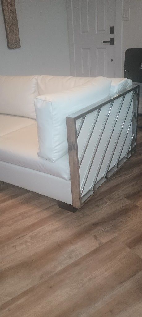 Chrome One Arm Couch