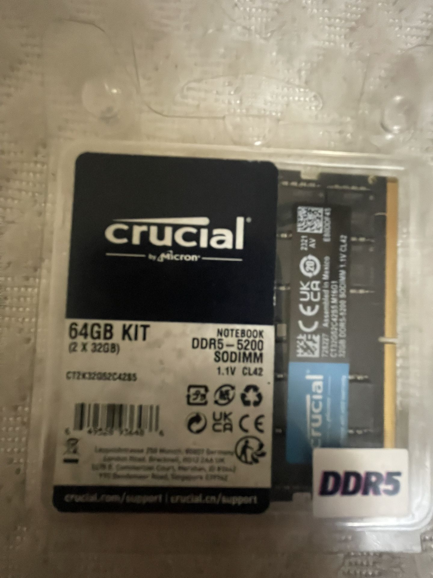 64gb Kit (2x 32gb) Notebook DDR5-5200 Sodium