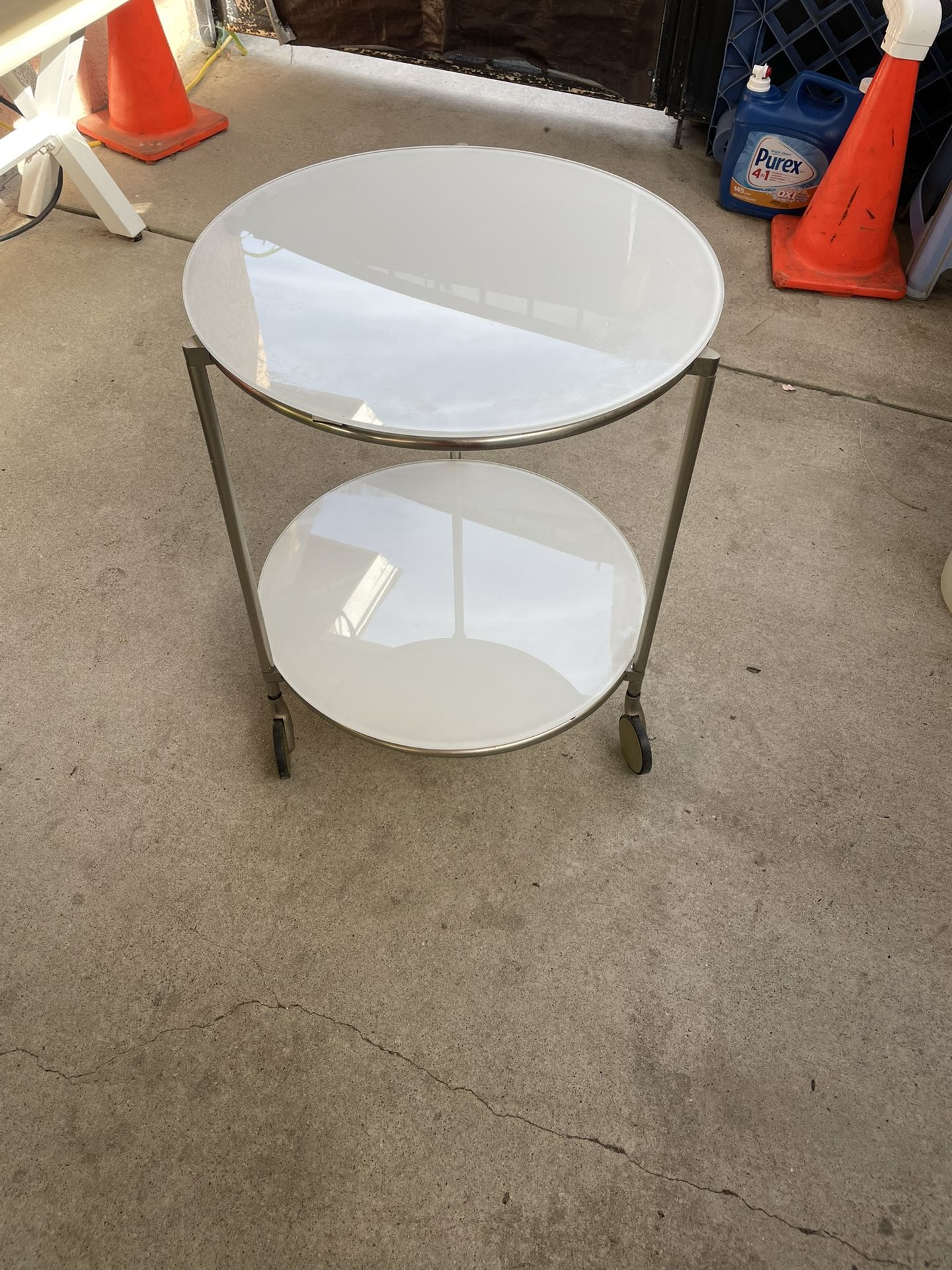 Round Glass Table