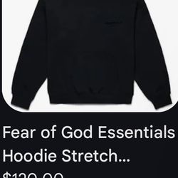 Black Essentials Hoodie Only Tried On