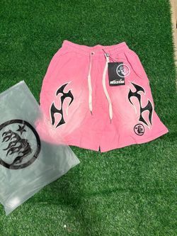 Pink hellstar shorts medium