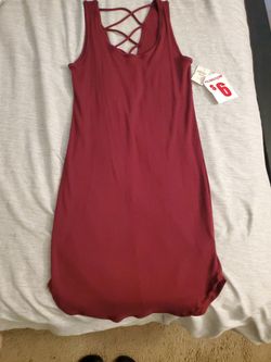 Burgundy Mini Dress