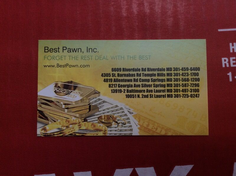 BEST PAWN  Riverdale MD