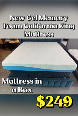 New Gel Memory Foam California King Mattress