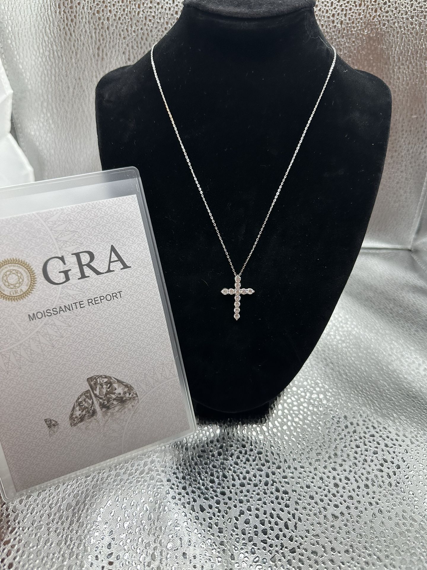 Moissanite Cross Pendant