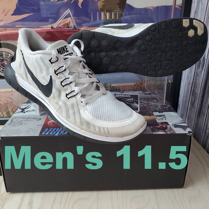 Nike Men's 11.5 Free 5.0 Lightweight Running Barefoot Shoes 724382 100 No Box Included