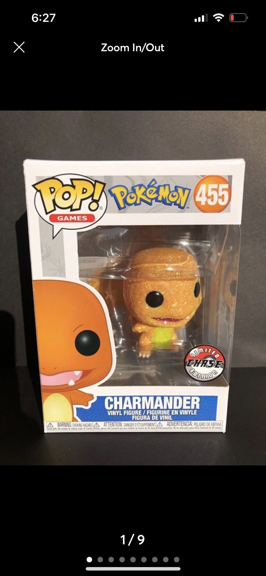 Custom Pokemon Funko Pop - Shiny Charmander Figure