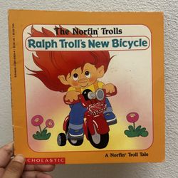 Vintage Ralph Troll's New Bicycle Norfin Trolls Childrens Book Paperback 