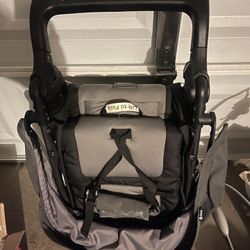 Stroller, Car seat, and Base. 