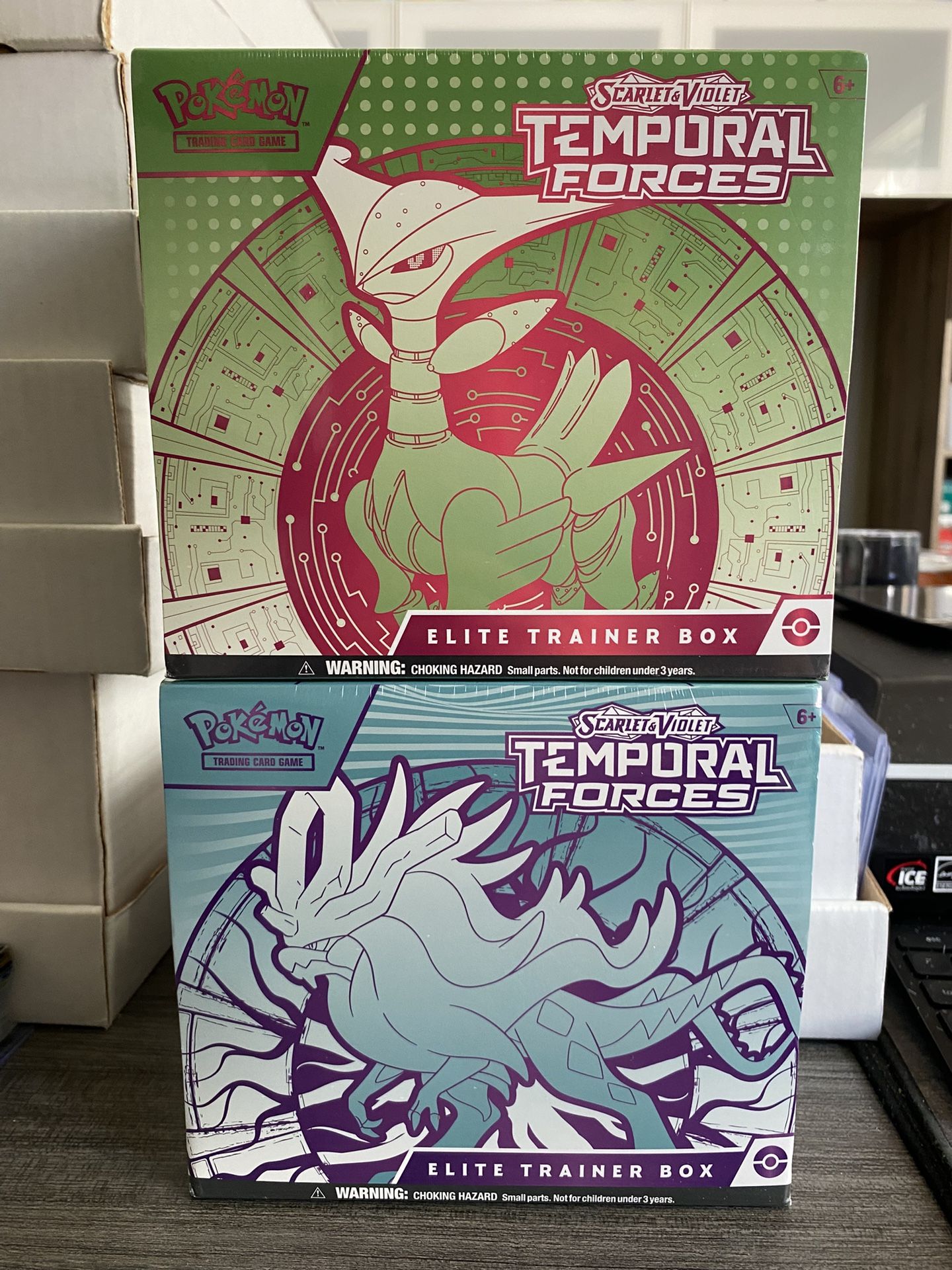 2 - Pokemon Temporal Elite Trainer Boxes Brand New Sealed Box