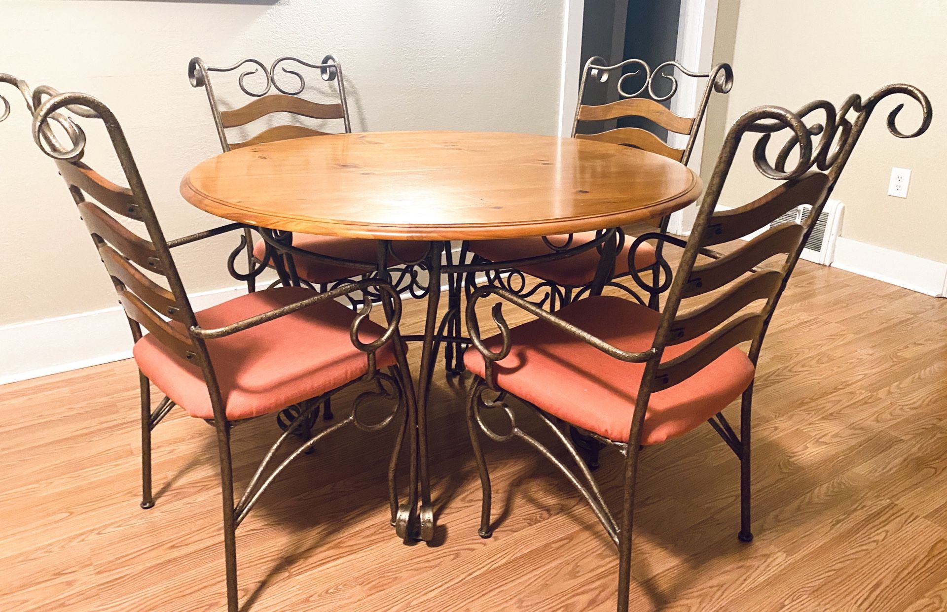 Wood Dining Table with 4 chairs