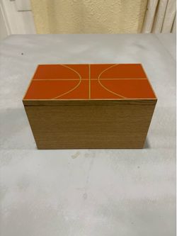 Basketball Themed Crystal Glass Set with Wooden Presentation Box